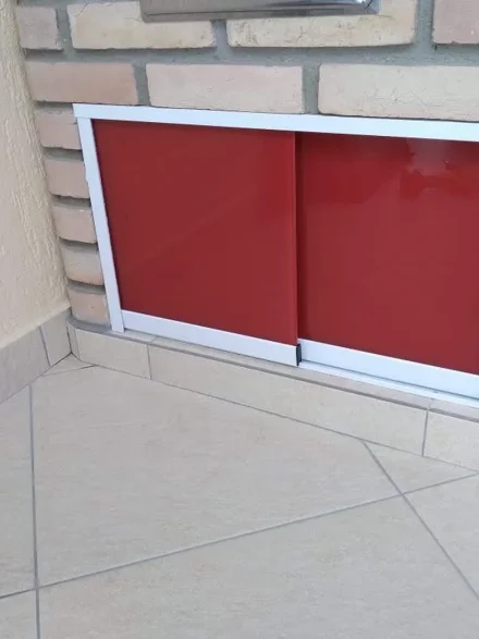 Obra em vidro Lumini Vidros