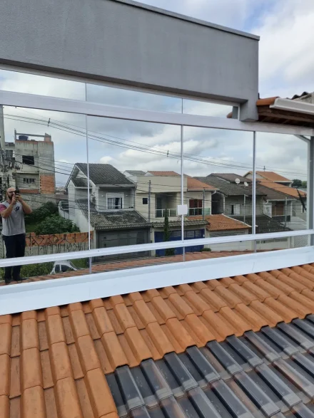 Obra em vidro Lumini Vidros