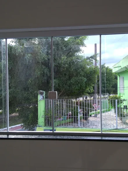 Obra em vidro Lumini Vidros